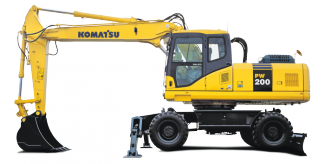 Koparki kołowe Komatsu PW200-7E0