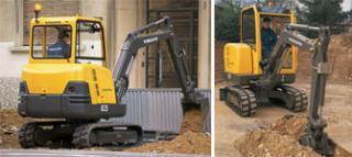 Minikoparki Volvo EC25