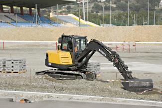 Minikoparki Volvo EC55C
