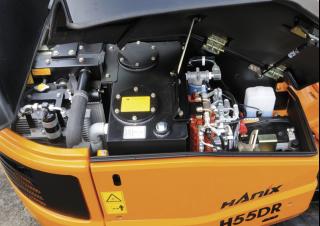 Minikoparki Hanix H55DR