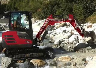 Minikoparki Yanmar SV26