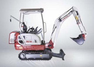 Minikoparki Takeuchi TB 216 Hybrid
