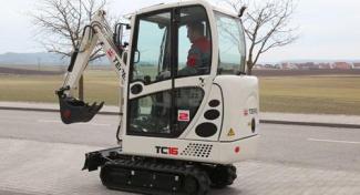Minikoparki Terex TC 16 Twindrive