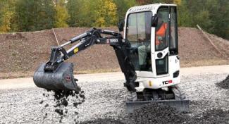Minikoparki Terex TC 19 Z