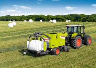 Prasy rolujące Claas Rollant 375 RC Uniwrap