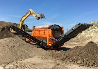 Sortownie mobilne z bębnem Rockster RTT720