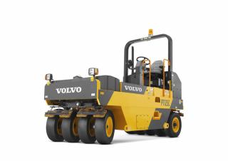Walce Walce na gumowych kołach Volvo PT125C 
