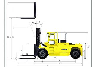 Hyundai 250 D 7 E - wymiary i rozmiar