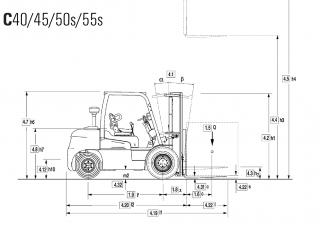 Clark C 45 D - wymiary i rozmiar