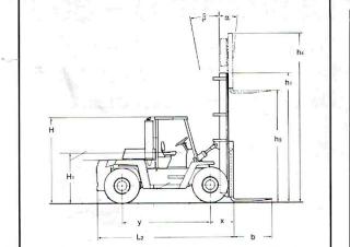 Wózki widłowe z silnikiem wysokoprężnym Clark C 500 60 D