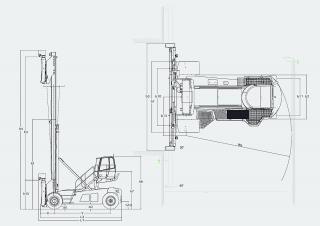 Linde C 90/7 - wymiary i rozmiar