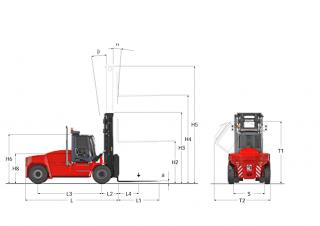 Kalmar DCG 100-12 - wymiary i rozmiar