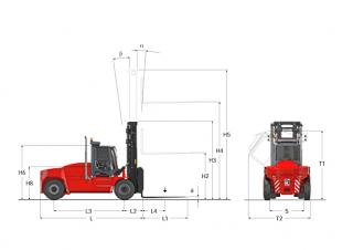 Kalmar DCG 100-6 - wymiary i rozmiar