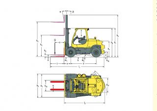 Hyster H6.0FT - wymiary i rozmiar