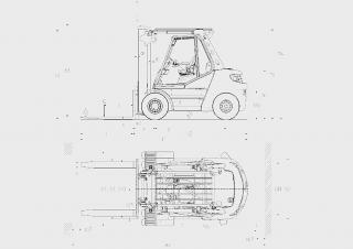Linde H60D - wymiary i rozmiar