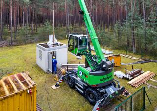 Żurawie samojezdne — wysięgnik teleskopowy Sennebogen 613E