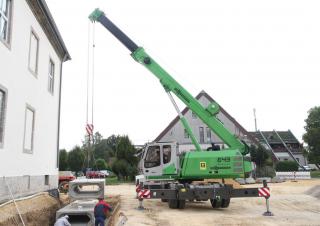 Żurawie samojezdne — wysięgnik teleskopowy Sennebogen 643E