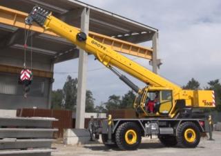 Żurawie terenowe Grove RT550E