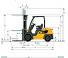 Caterpillar DP30N - wymiary i rozmiar