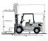 Caterpillar DP 40 - wymiary i rozmiar