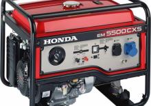 Agregaty prądotwórcze z silnikiem spalinowym Honda EM 5500 CXS