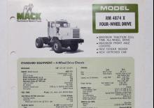 Ciągniki siodłowe Mack RM 4874 X CA49 ET477 4x2