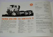 Ciągniki siodłowe ze sztywnym podwoziem Tatra 815 PR1 26 208 6x6.2