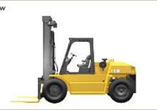 Wózki widłowe z silnikiem wysokoprężnym Komatsu FD 100 T 7