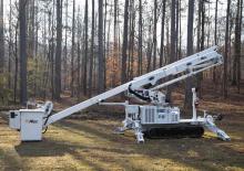 Gąsienicowe, przegubowe podnośniki koszowe Altec AT48MW/PW