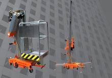 Kołowe platformy robocze z masztem pionowym Leader APS 40