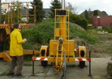 Kołowe platformy robocze z masztem pionowym MBB G 1200 Bg-Giraffe