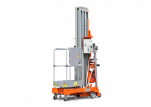 Kołowe platformy robocze z masztem pionowym Dingli MV105-E