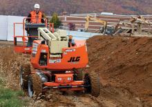 Kołowe przegubowe podnośniki koszowe JLG 340AJ