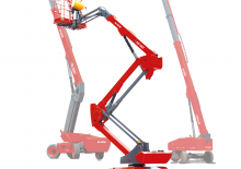 Kołowe teleskopowe platformy robocze MAGNI HTB24RT
