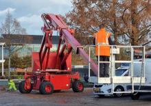 Kołowe teleskopowe platformy robocze Kreitzler KIB 25/320 T