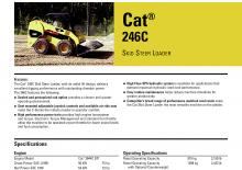 Ładowarki o sterowaniu burtowym Caterpillar 246C