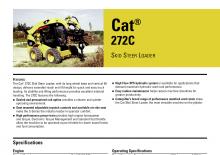 Ładowarki o sterowaniu burtowym Caterpillar 272C