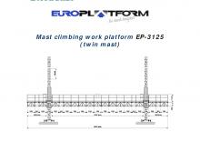 Masztowe platformy robocze Electroelsa EP-3125