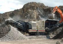 Urządzenia do recyklingu gruzu budowlanego Metso Lokotrack LT 1415
