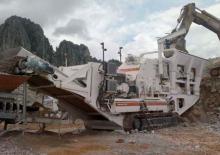 Urządzenia do recyklingu gruzu budowlanego Metso Lokotrack LT 1418 E