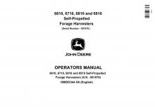 Maszyny do zbioru pasz z napędem 2WD John Deere 6610