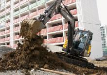 Minikoparki Volvo EC55C