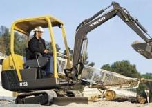 Minikoparki Volvo EC15B XT