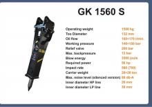 Młoty hydrauliczne Italdem GK 1560 S 