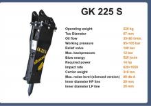 Młoty hydrauliczne Italdem GK 225 S 