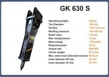 Młoty hydrauliczne Italdem GK 630 S 