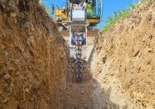 Montowane głowice frezarskie do koparek hydraulicznych Kemroc EK 100