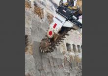 Montowane głowice frezarskie do koparek hydraulicznych Kemroc EK 100
