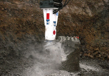 Montowane głowice frezarskie do koparek hydraulicznych Erkat ER 400L