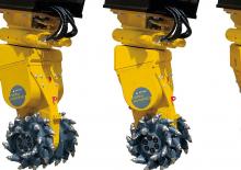 Montowane głowice frezarskie do koparek hydraulicznych Epiroc ERC 3000